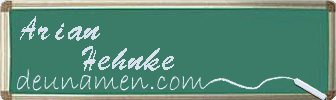 Arian Hehnke Visitenkarte